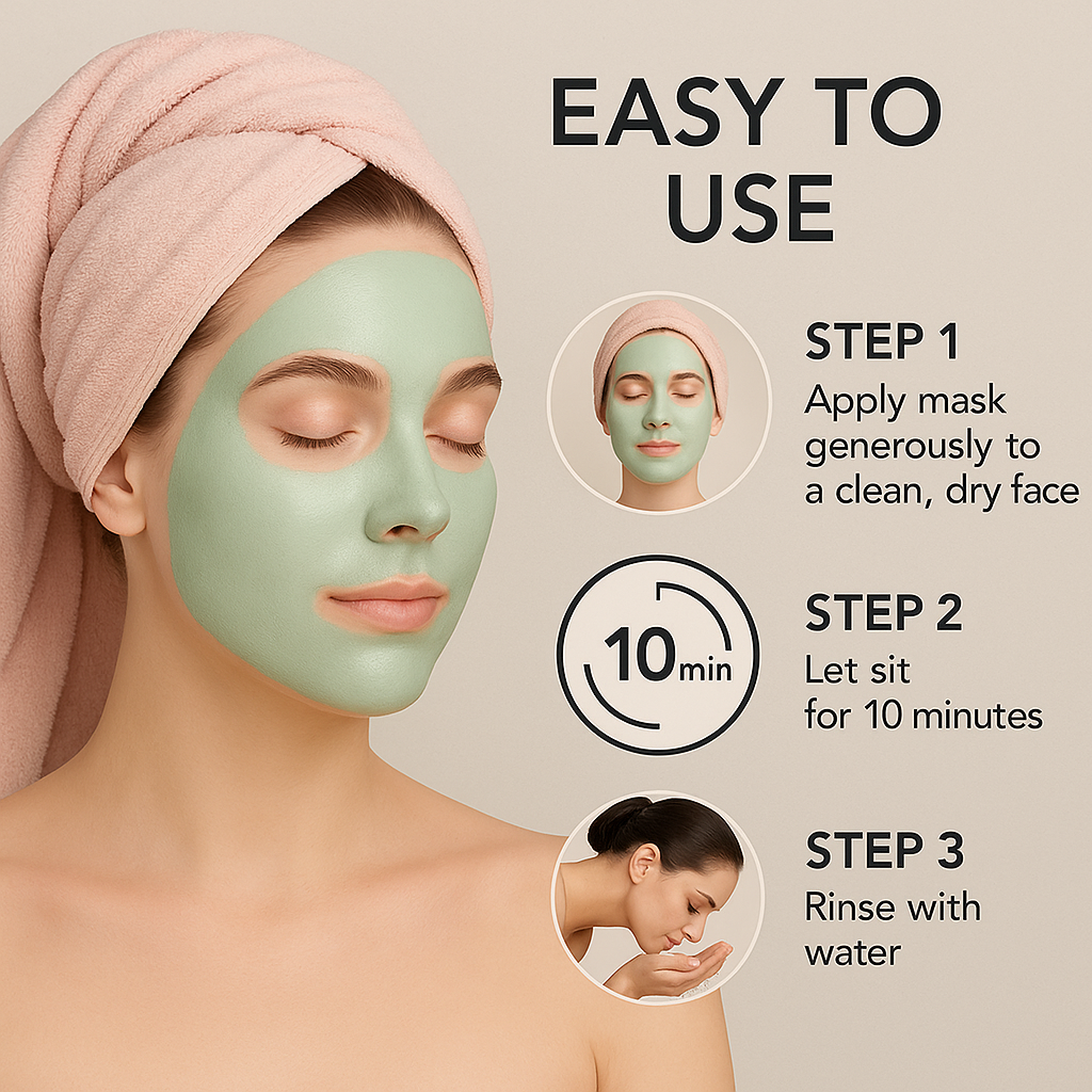 Yuccaglow™ Green Tea Deep Cleanse Mask Stick – Pore Refining & Oil Control Clay Mask by Yuccaglow
