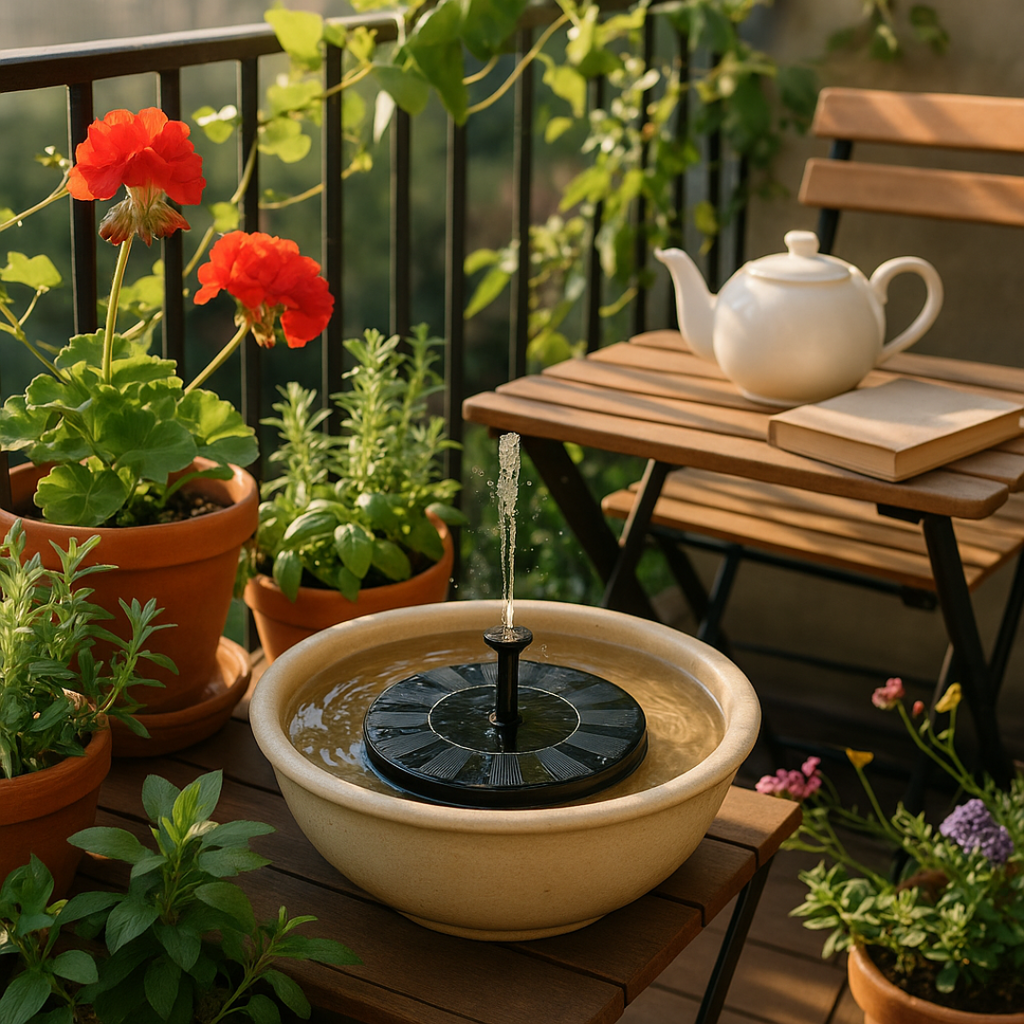 TAILEDEN™ Solar Garden Fountain – Eco-Friendly Outdoor Water Feature
