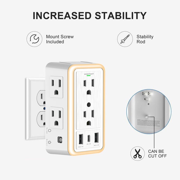 ✨Multi Plug Outlet Surge Protector