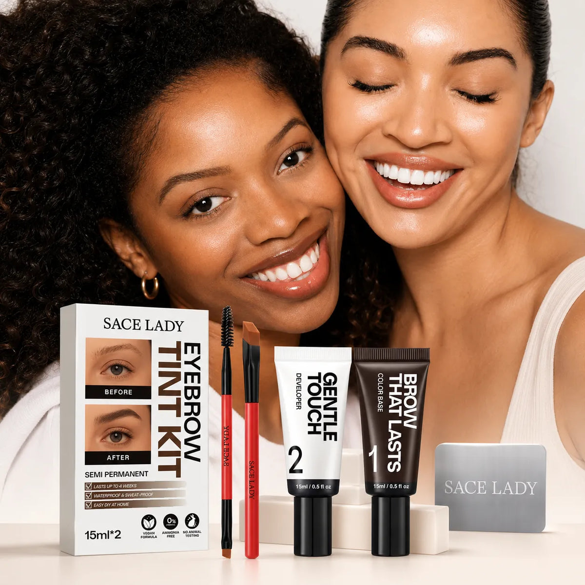 Eyebrow tint kit product lifestyle image