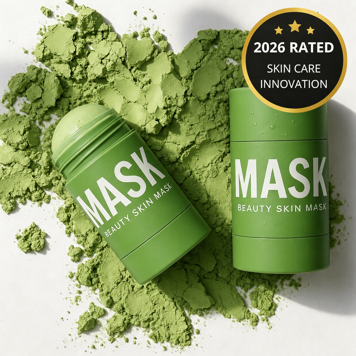 Yuccaglow™ Green Tea Deep Cleanse Mask Stick – Pore Refining & Oil Control Clay Mask by Yuccaglow