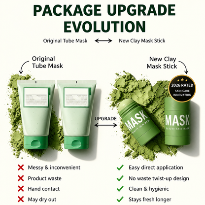 Yuccaglow™ Green Tea Deep Cleanse Mask Stick – Pore Refining & Oil Control Clay Mask by Yuccaglow