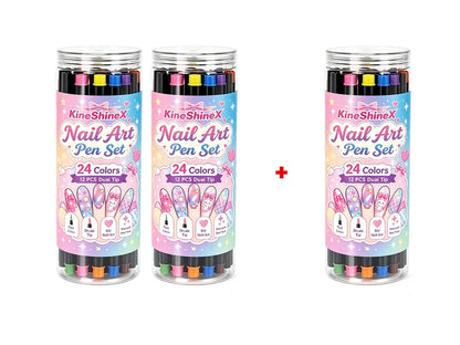🎉 2026 Sale — Over 25,000 Sold!💅 24‑Colors Dual‑Ended Nail Art Pens‑DIY Manicure Drawing Set 🎨