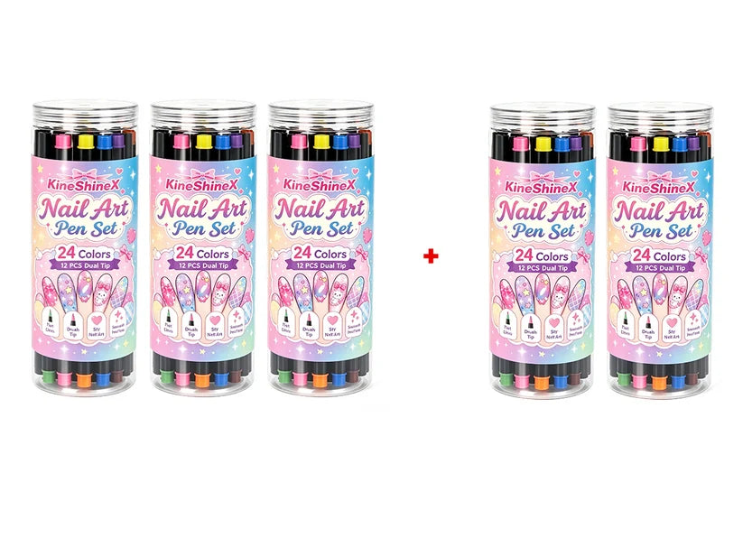 🎉 2026 Sale — Over 25,000 Sold!💅 24‑Colors Dual‑Ended Nail Art Pens‑DIY Manicure Drawing Set 🎨