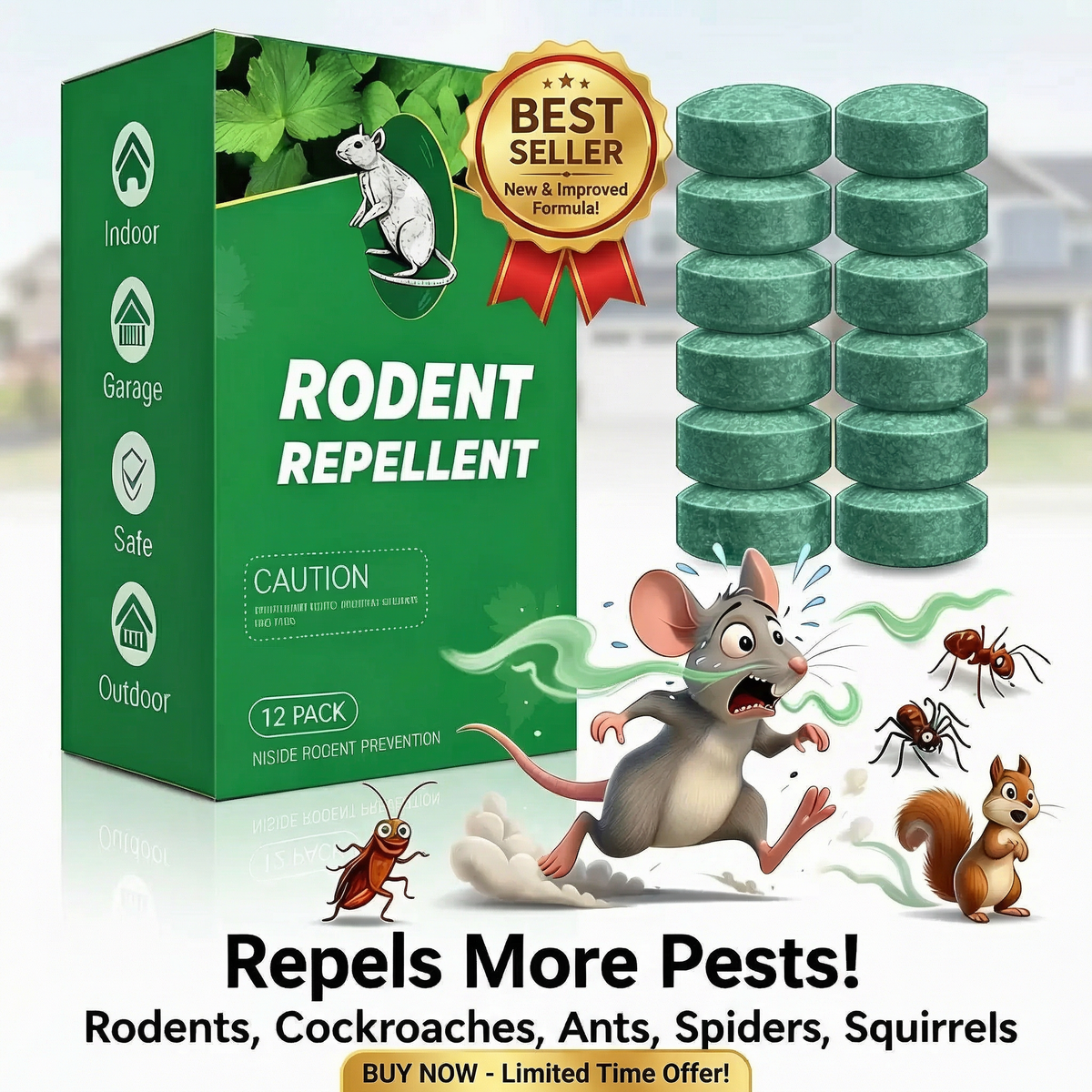12-Pack Popular Natural Rodent Repellent Balls